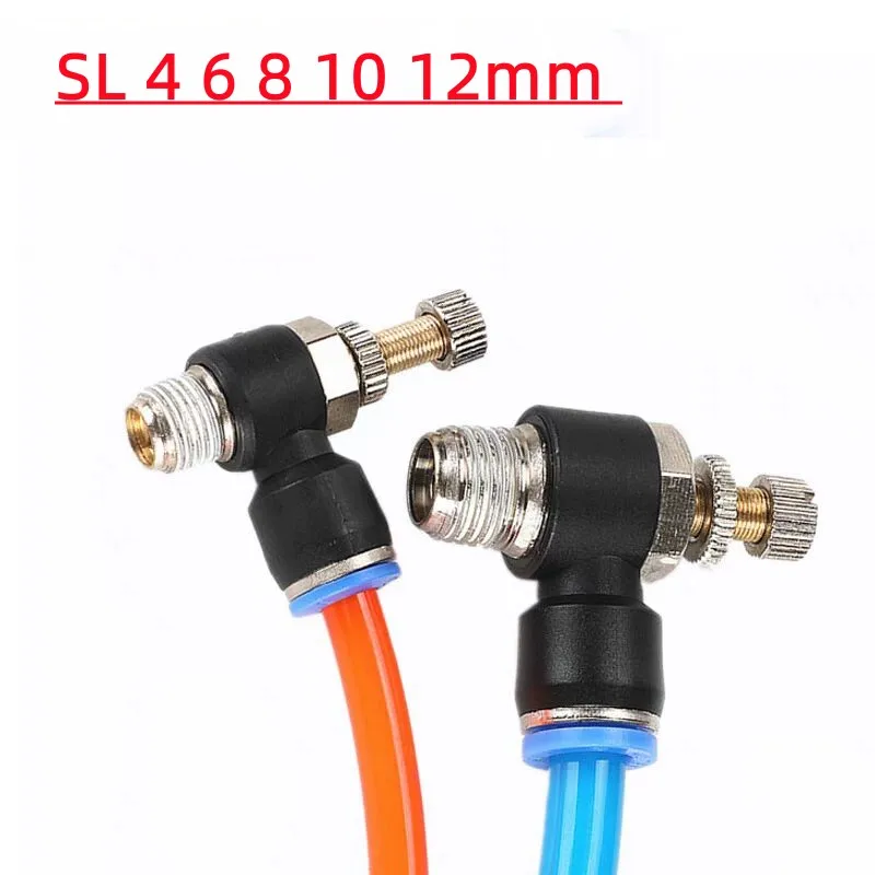 

Пневматическое быстрое соединение connector SL 4 6 8 10 12mm M5 "1/8" 1/4 "3/8" 1/2 клапан акселератора регулировки скорости воздуха