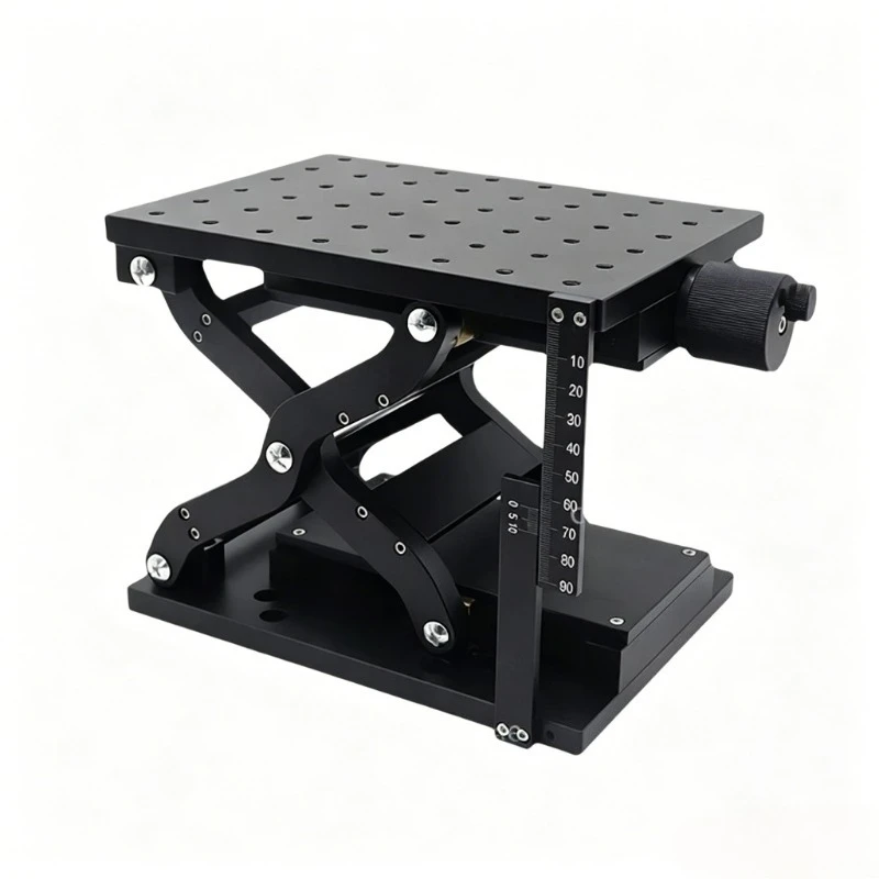 Z-axis Scissor Manual Lifting Workbench Large Stroke Large Load Lifting Sliding Table Optical Experiment Precision Manual