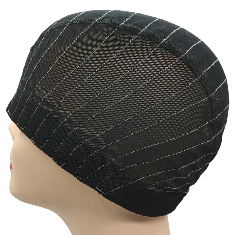 Mesh Wig Caps For Sewing Machine Training 4x4 Lace Closure Wig Caps Spandex Dome Guideline Wig Caps for Making Wigs