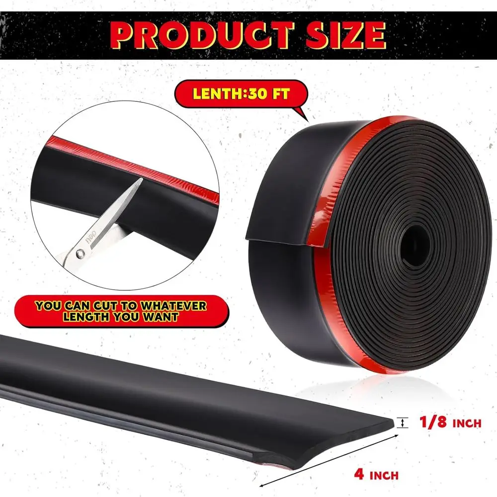 المطاط RV الشريحة خارج الختم الطقس تجريد ممسحة الأختام مع شريط لاصق شاحنة سوداء تجريد العربة المطاط الشريحة خارج الختم ل