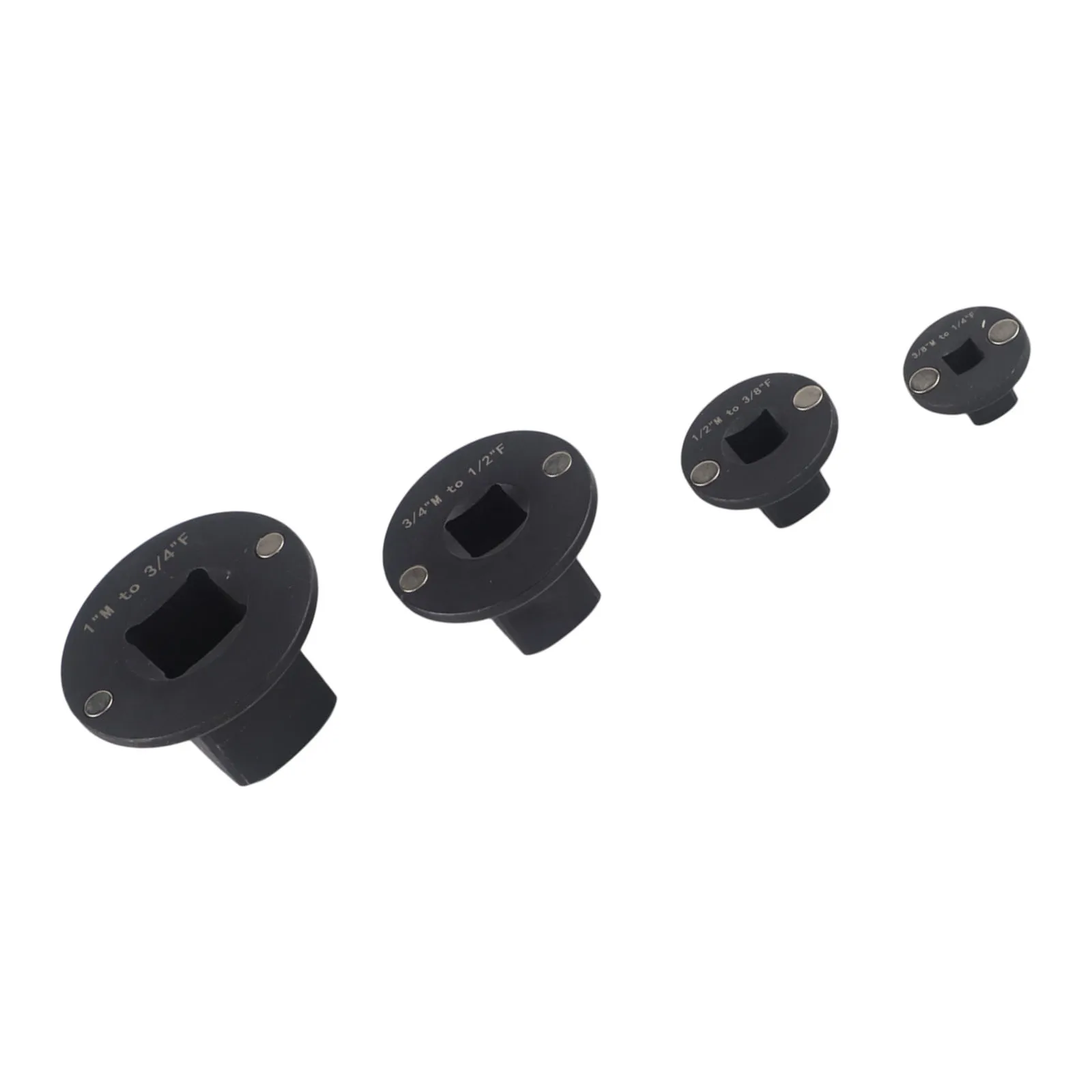 Low Profile Socket Adapter Set 4PCS Featuring Magnetic Holder and Non Slip Grip for Enhanced User Control in Confined Work Areas