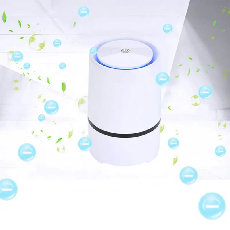 Персональные настольные очистители воздуха со светодиодной подсветкой Портативный очиститель воздуха Генератор отрицательных USB