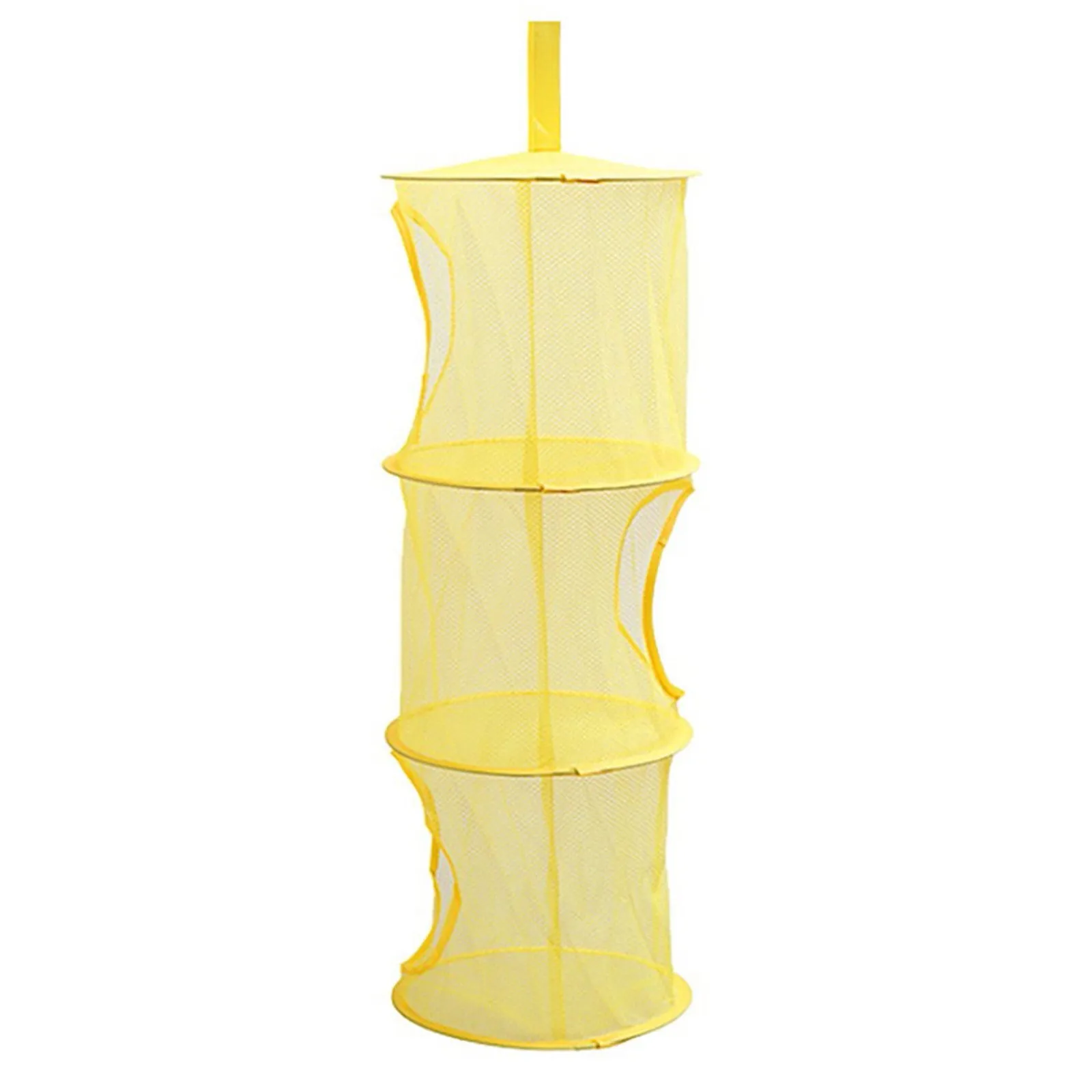 

Stuffed Animal Storage Foldable Stuffed Animal Net, 3 Compartments Hanging Mesh Toy Storage For Kid Room Toys, Gloves Hats Socks