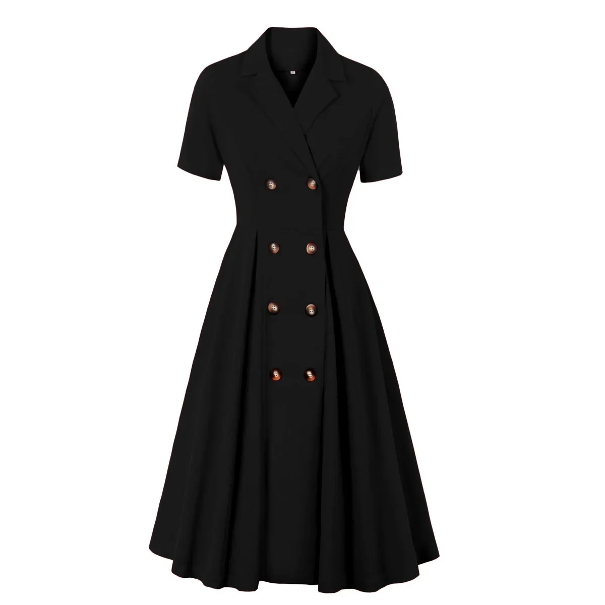 Vrouwen Vintage Rode Jurk Geplooide Rockabilly Cocktail Party 1950S 40S Swing Jurk 2024 Casual Jurk Korte Mouwen