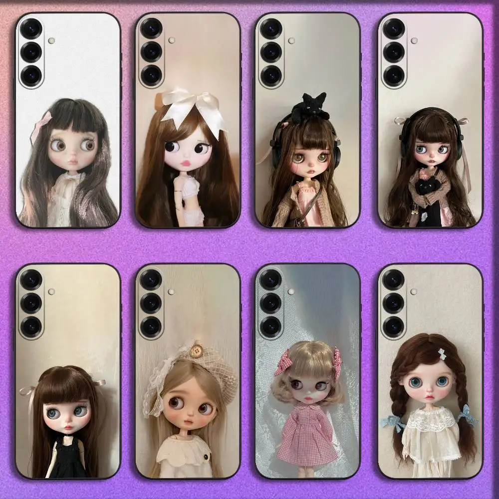 

Cute Girl B-Blythe Doll Phone Case For Samsung S25,S24,S21,S22,S23,S30,Ultra,S20,Plus,Fe,Lite,5G Black Cover