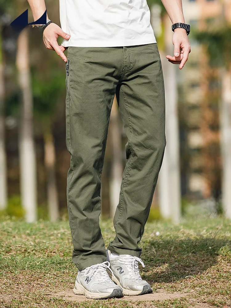 

Men's ey een Cotton Casual Pants Breathable Straight Leg Trousers Comfortable Urban Sle Faionable Autumn New Arrivals