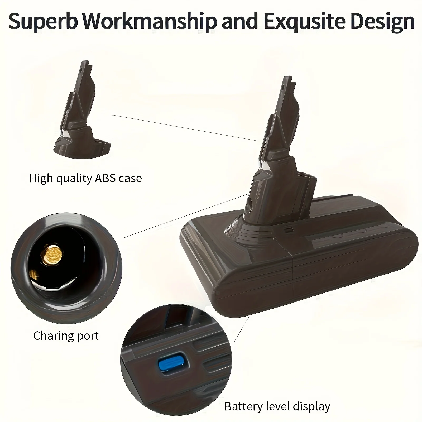 

Suitable for Dyson V6 V7 V8 V10 V11 DC31A DC34B SV03 DC62 SV10 SV11 SV12 SV14 SV15 series vacuum cleaner batteries