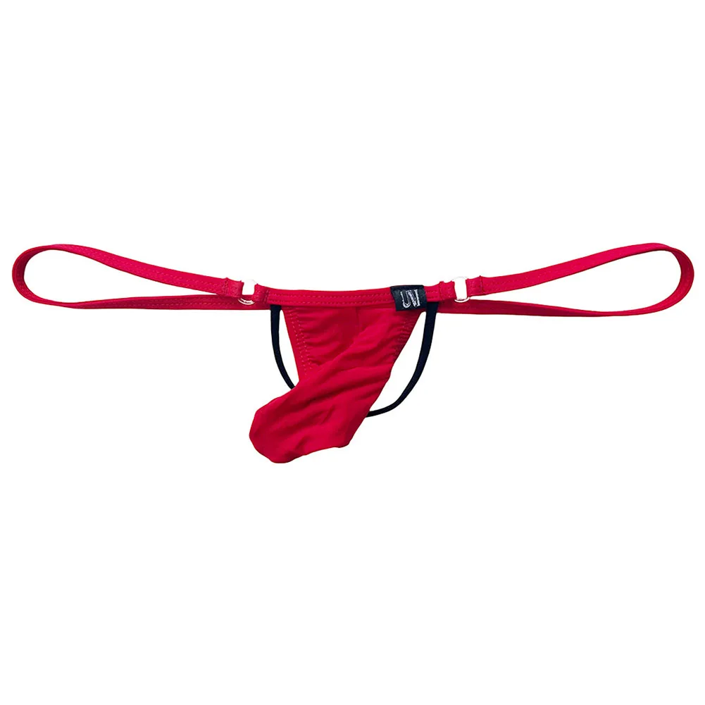 Men Large Pouch Egg Tray G-string Thongs Thin Lingerie Ultra Hot Belt Calcinha Erotic Gay Underwear Panties Men's Underpants