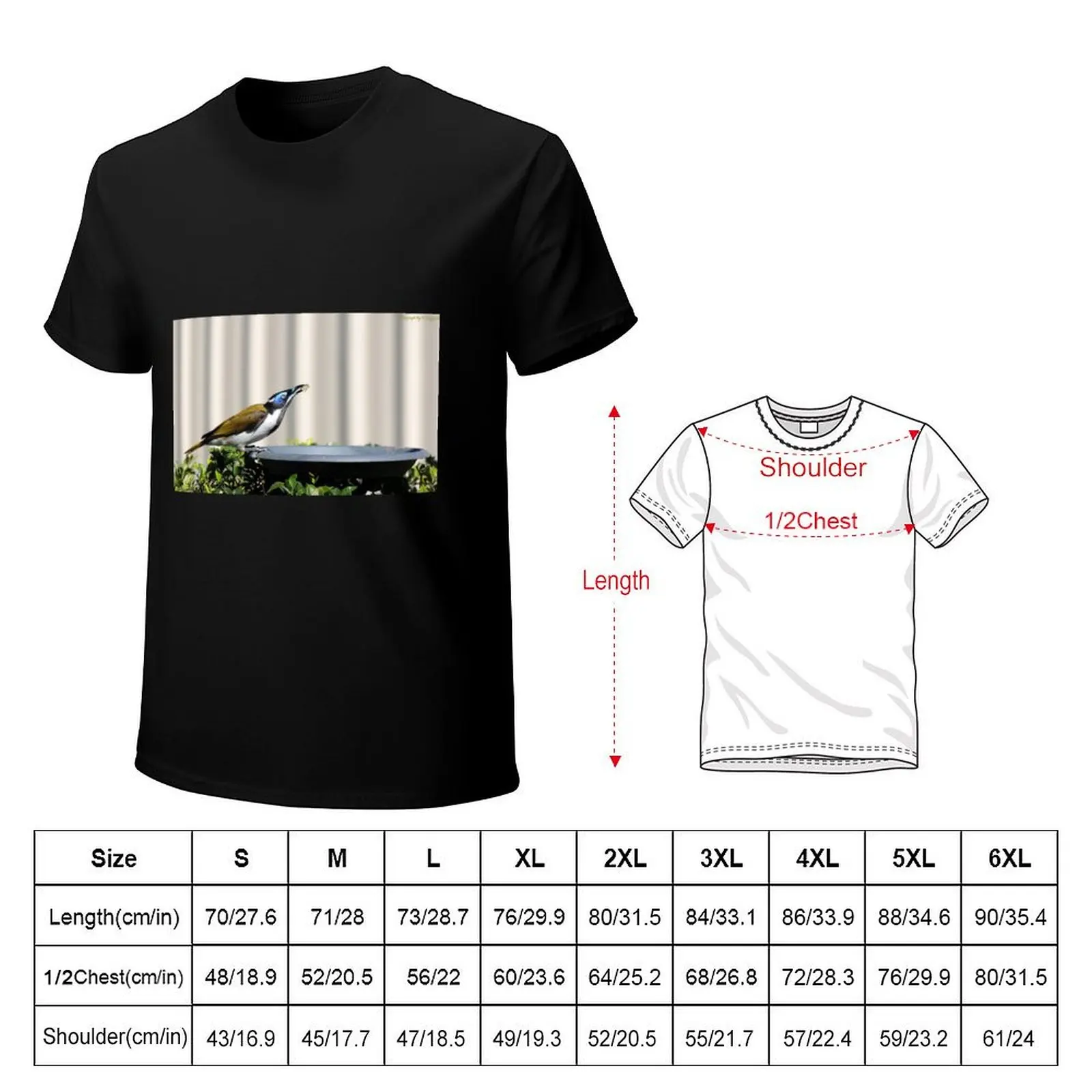 Blue-faced Honeyeater 01 T-Shirt Soft Anti-Shrink Cotton Tee