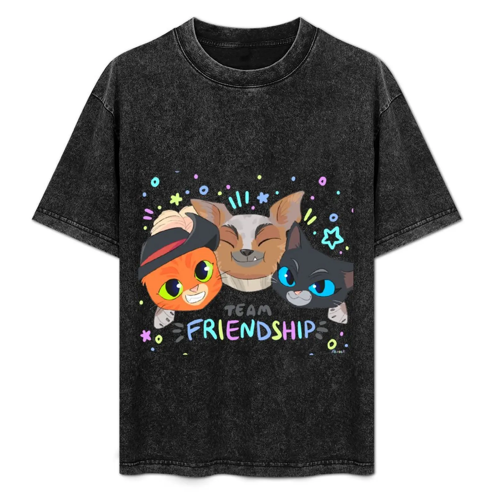 

Team Friendship Puss In Boots The Last Wish 2 T-Shirt Classic Graphic Short Sleeve Top