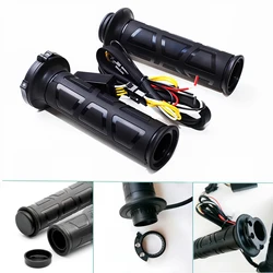 New Universal Motorcycle 22mm Hand Heated Grips Molded Grips ATV Warmers Adjust Temperature Hot Handlebar