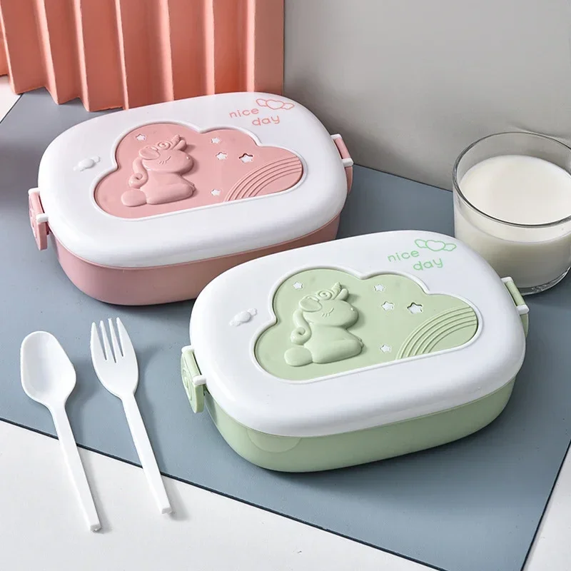 

Cute Lunch Box for Kids Compartments Microwae Bento Lunchbox Children Kid School Outdoor Camping Picnic Food Container Portable