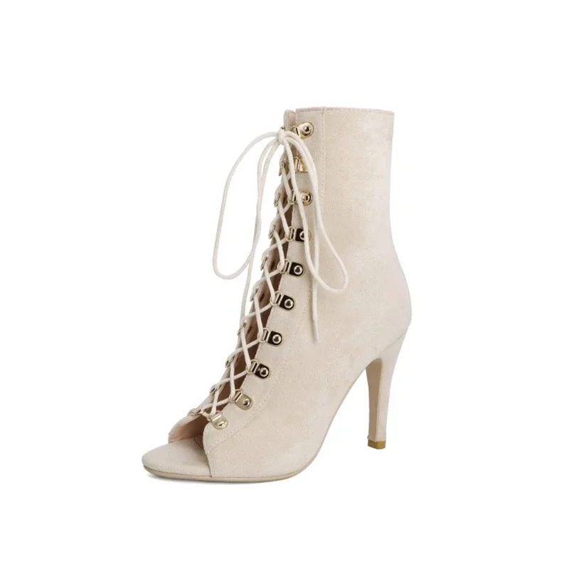 النساء الأحذية Zapatos De Mujer الصليب تعادل عالية الكعب صندل بتصميم روماني الصيف الجوف خارج تنفس اللمحة تو البريدي أحذية باردة K95 #2