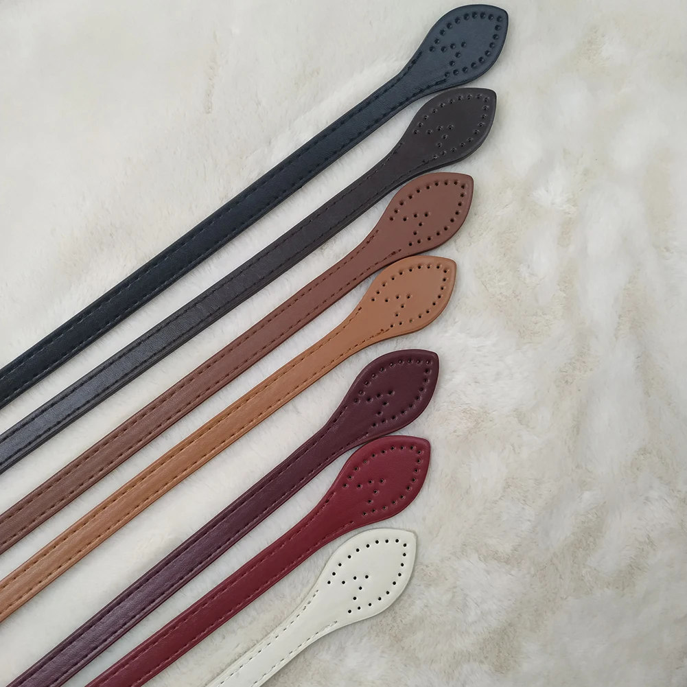 1 Pair 60cm Bag Strap Luxury PU Leather Bag Handle for Handbags Shoulder Bag Strap Replacement Purse Belts DIY Bag Accessories