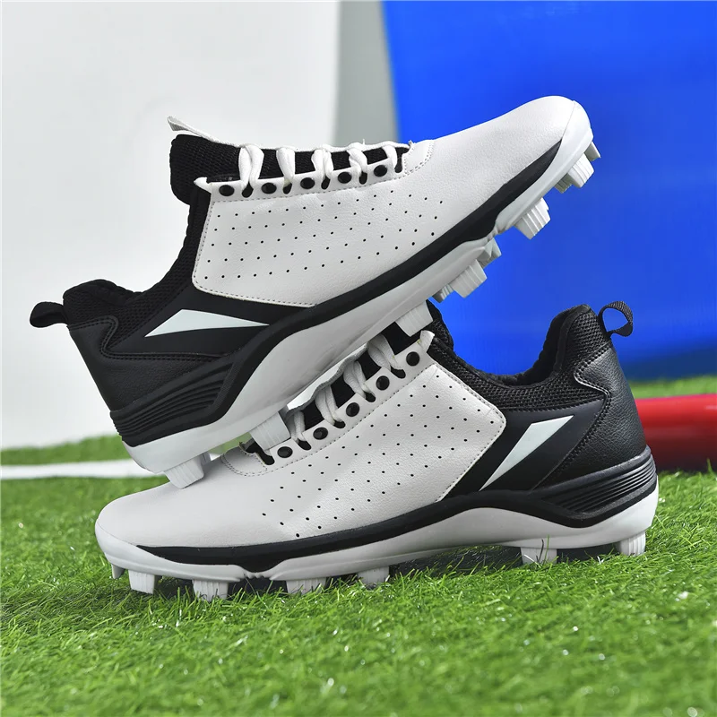 Men's Professional Baseball Athletic Shoes Training Spikes Softball Athletic Shoes Non-Slip Insoles Softball Athletic Shoes