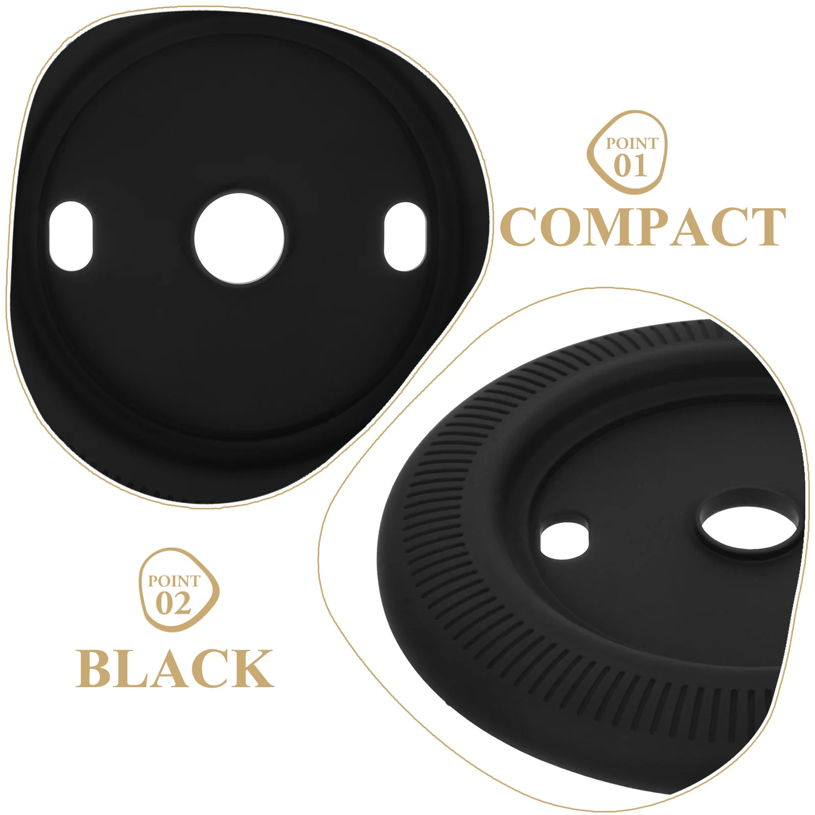 

Thermostat Silicone Cover Round Wall Plate Protector For Smart Thermostat Easy Installation Compatible With Nest Hive Models