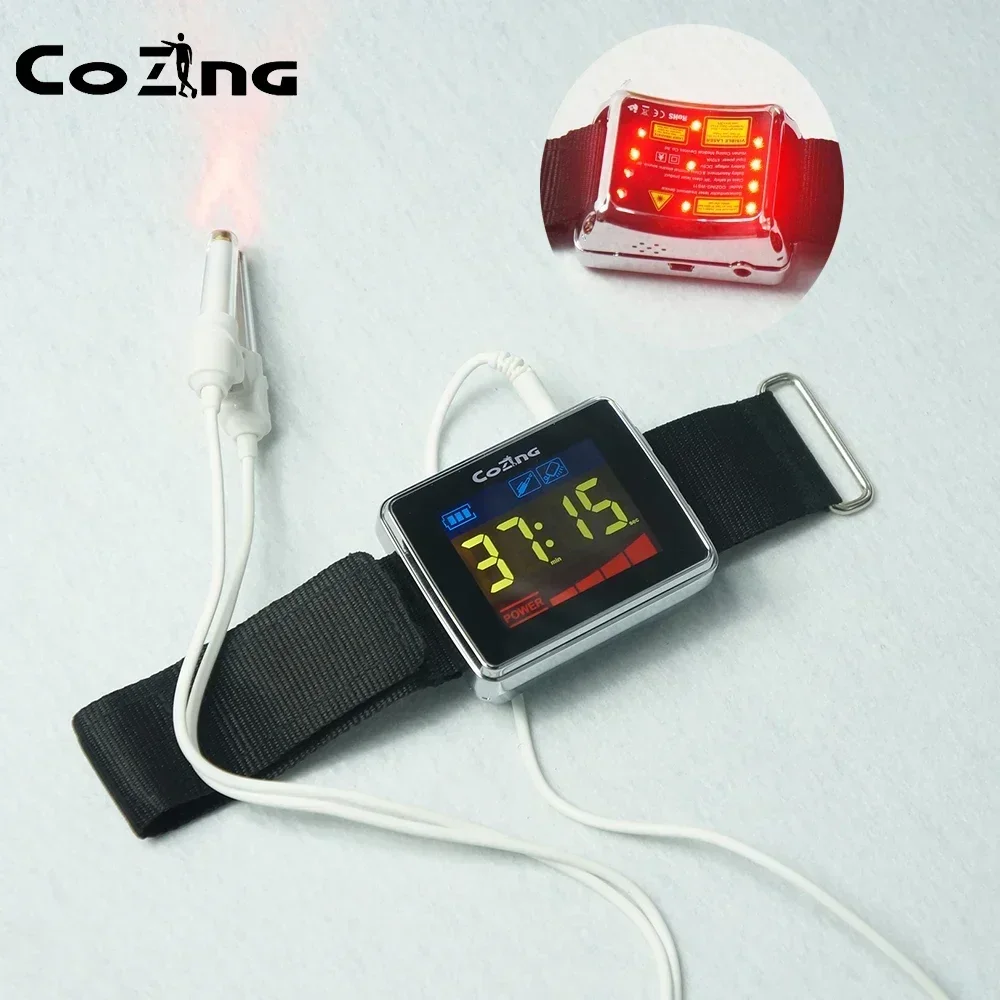 650nm Laser Physiotherapy Watch 11 Holes Laser Irradiation Device Hypertension Diabetes Rhinitis Sinusitis Red Light Therapy