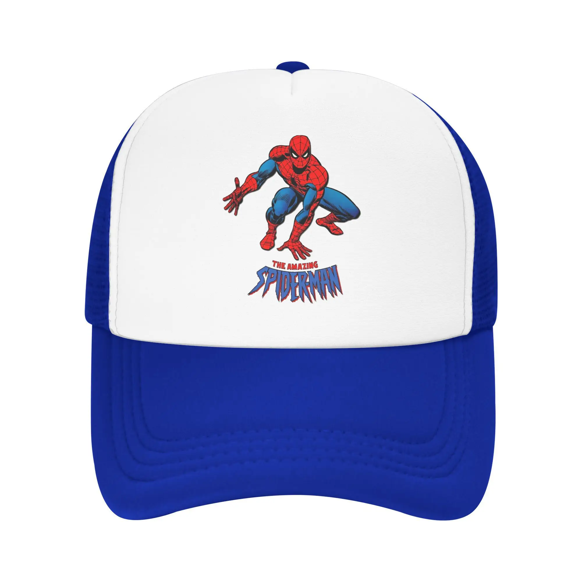 Spider Man Spider-Man Foam Trucker Hat Men Women Summer Breathable Mesh-Back Golf Hat Cap Vintage Sun Cap Adjustbale