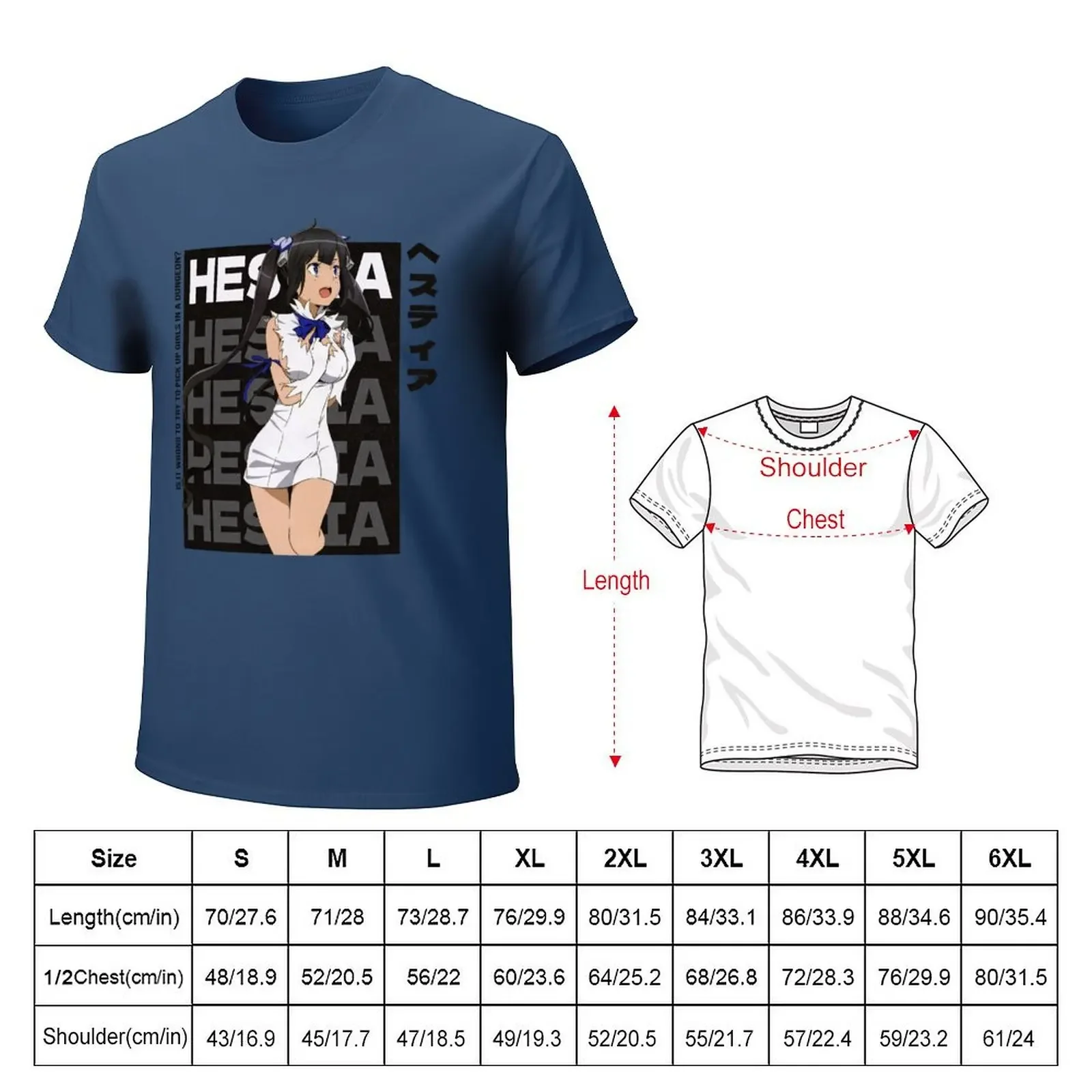 Hestia Is It Wrong to Try to Pick Up Girls in a Dungeon? T-shirt oversizeds boys animal print customs mens t shirts pack