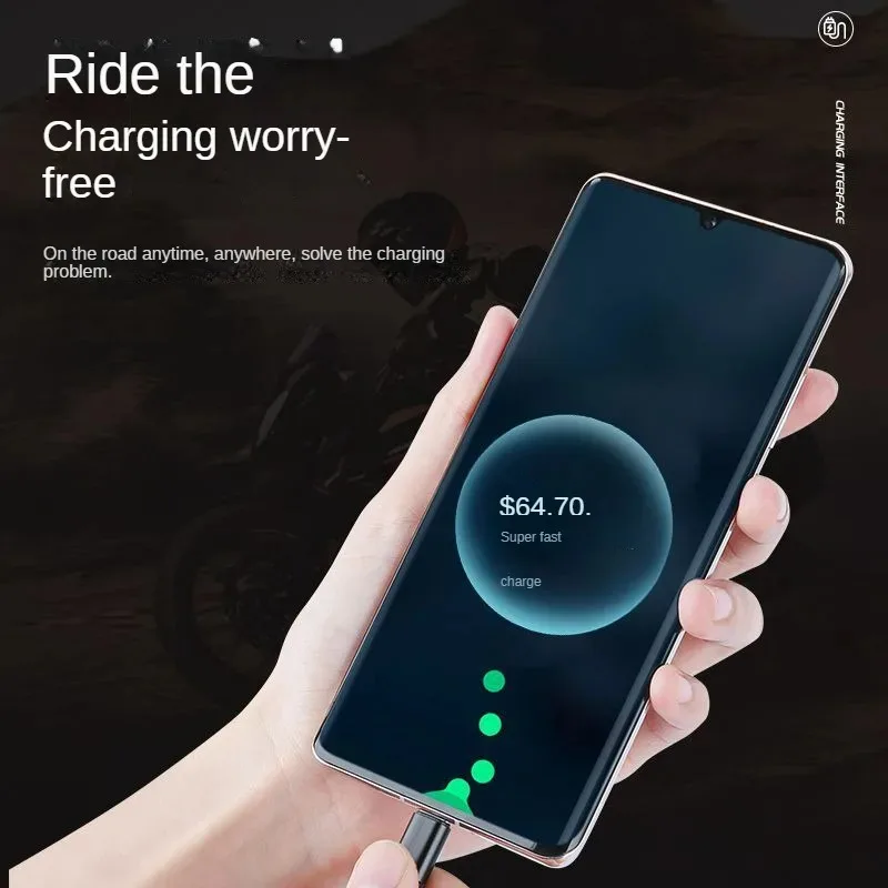 ل CFMOTO 450SR 250SR 500SR 800NK 700MT XO دراجة نارية USB سريع مهايئ شاحن سوبر شحن سريع مقاوم للماء الملحقات