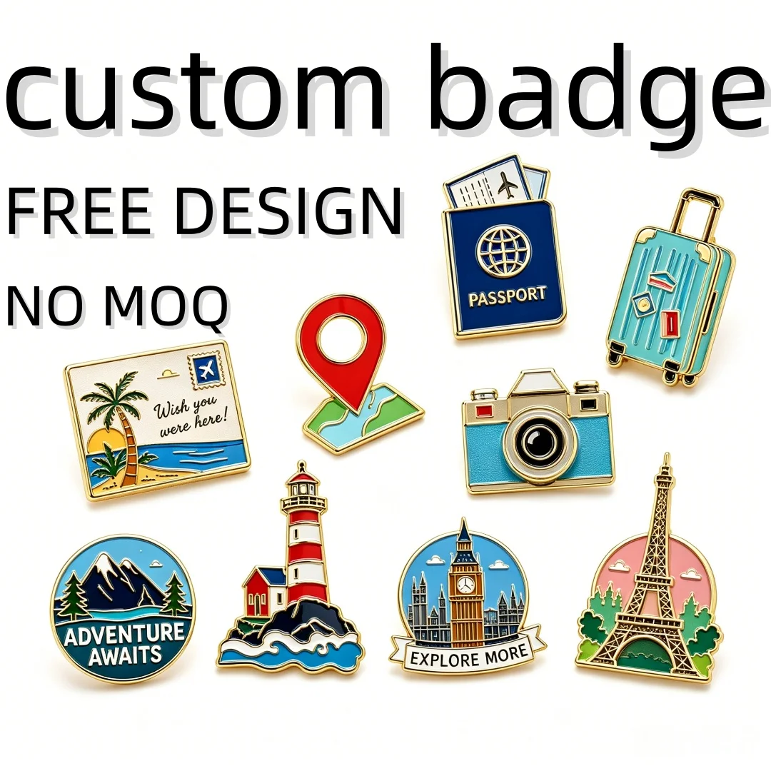 Premium Badge Emblem Hard Soft Enamel Lapel Pin Custom Award Crest Crown Anniversary Corporate Logo Gift Wholesale Metal Pin