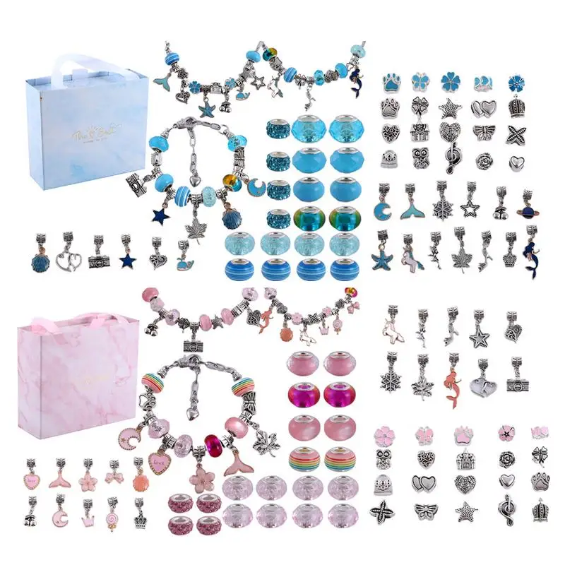 Girls Jewelry Making Kit Stylish Bead Making Kit Jewelry Bracelet String Maker Kit Versatile Jewelry Beading Kit Kids Jewelry