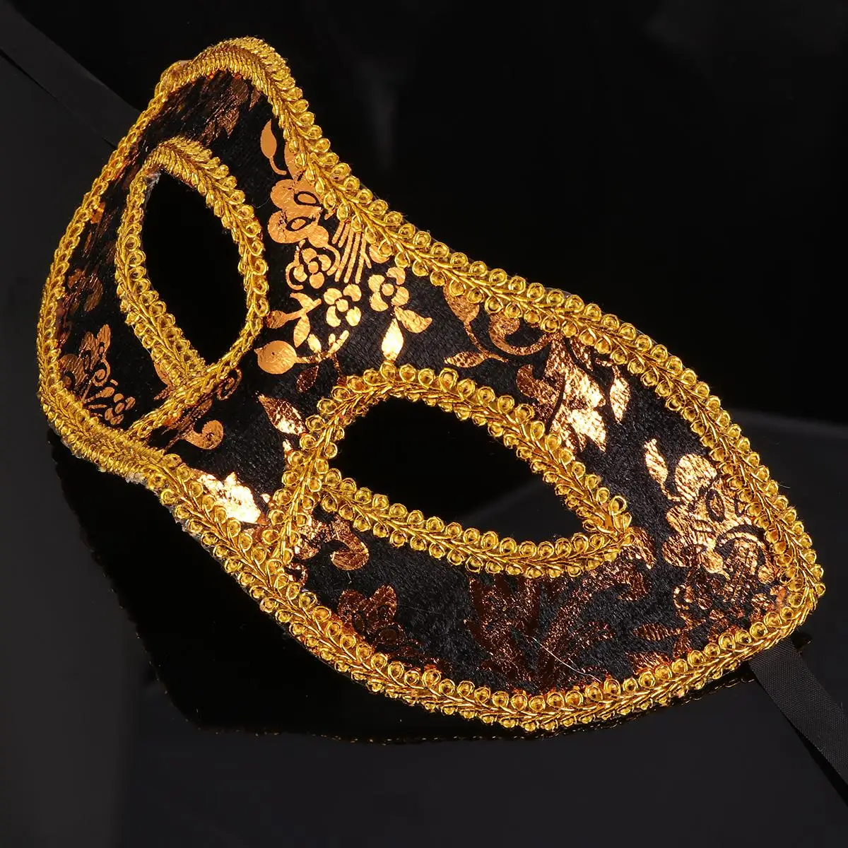 Jazz-Maske, Maskerade, Herren, Party, Karneval, Augenkostüm, Zubehör, Kunststoffband, passend für Abschlussball, Halloween, Weihnachten