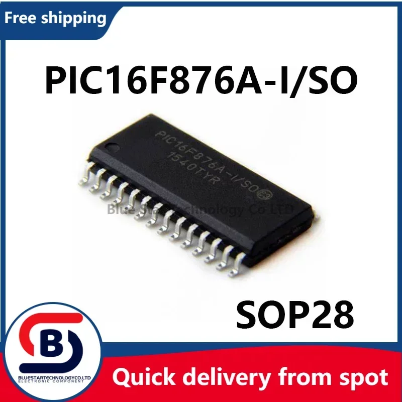 Free Shipping 2-10pcs/lots PIC16F876A-I/SO PIC16F876A PIC16F876 16F876A 16F876 SOP28 Quick delivery from spot