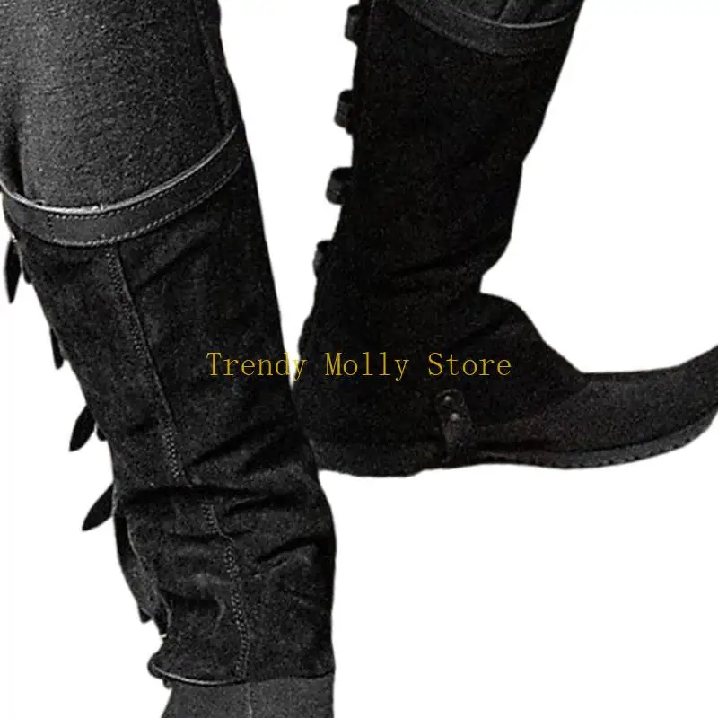 N5KB Sterevunk Boot Cover Spats Middeleeuwse beenkappen Ridder Krijger Beenbeschermers Kostuumaccessoires voor