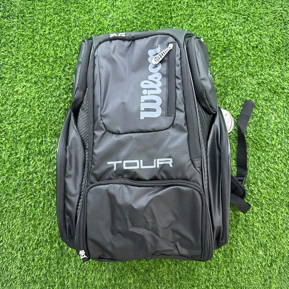 Wilson Tennis Bag High-Capacity Holds 2 Tennis Rackets Tennis Backpack Daily Portable Court Racket Bag Men Women Sports Backpack