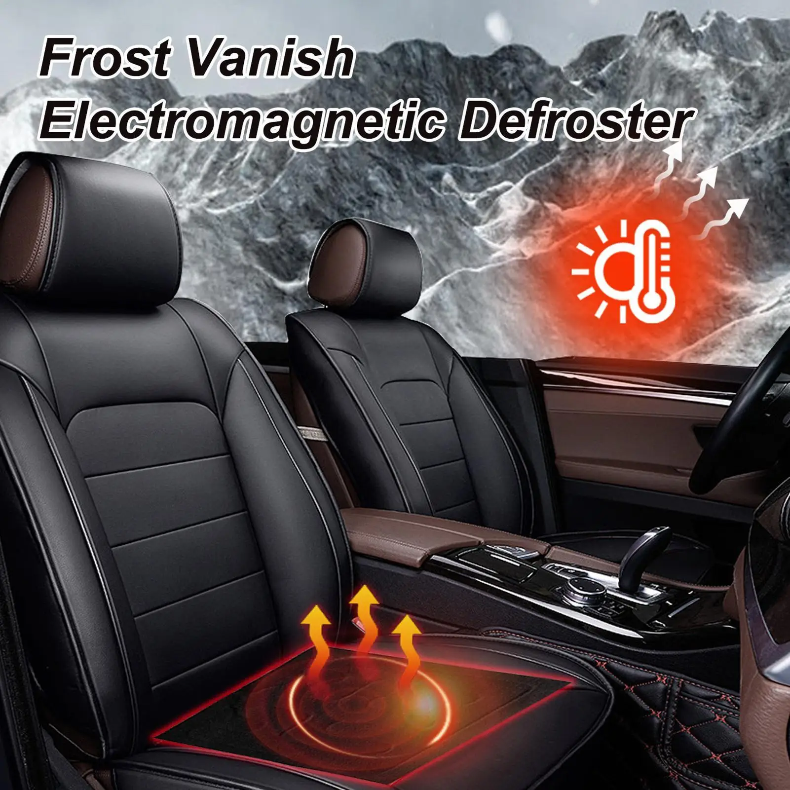Electric Heating Pad For Car Compact Cold Weather Windshield Snow Remover Heating Pad For Truck Sedan Minivan Morning Routine