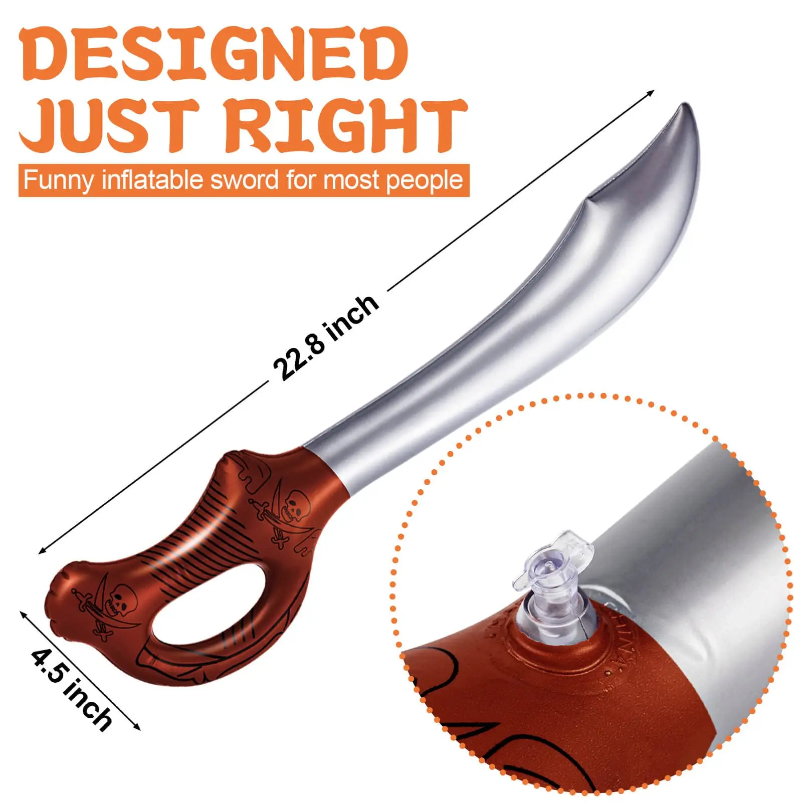 Inflatable Pirates Sword, Pirate Halloween Party Supplies, Inflatable Swords Summer Pool Swimming Party Water Toy