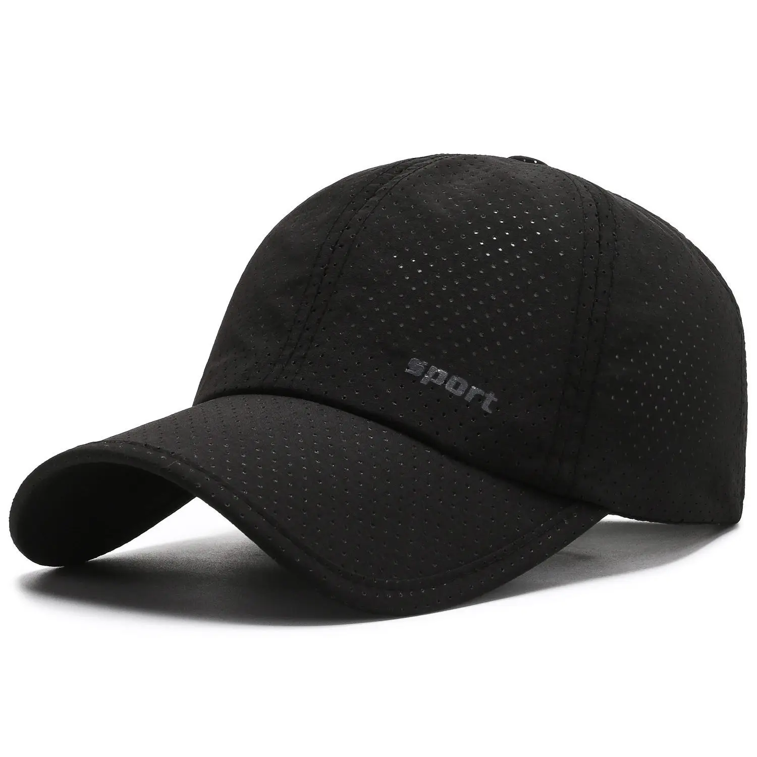 Baseballkappe für Outdoor-Aktivitäten – schnell trocknend, atmungsaktiv, weiches Oberteil, verstellbarer Riemen, kontrastfarbenes Design – Detail 2