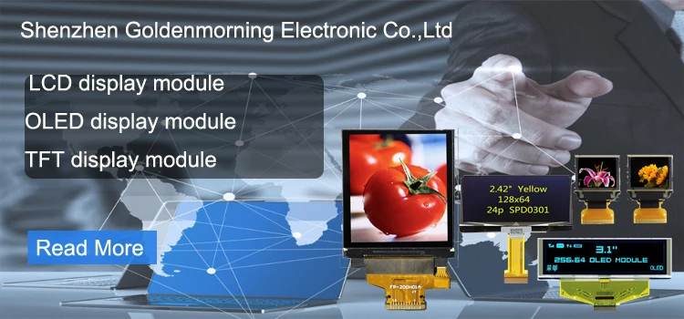 2025 رائجة البيع صغيرة الحجم I2C GME25664-52 SSD1322 256x64 مايكرو 3.12 بوصة OLED وحدة عرض