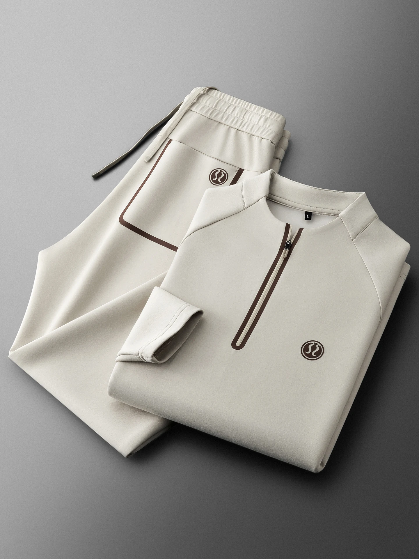 

Весенний модный комплект: цветной свитшот и куртка из модала с воздушной прослойкой, мужской повседневный спортивный костюм из двух предметов, полиэстер, модал.