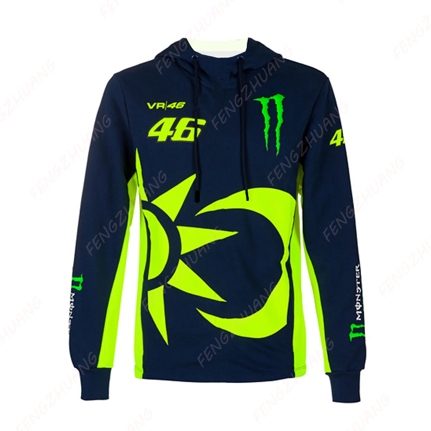 2024 Rossi 46 Moto Hoodie Men Tops Oversized Fashion Pullover Sportwear Streetwear Unisex Loose Casual Hoodie