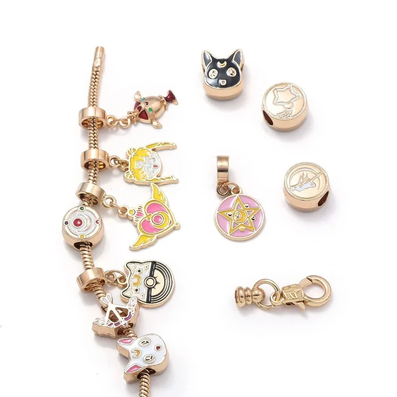 New Sailor Moon peripheral sweet girl bracelet SailorMoon Moon Hare Luna cos clothing DIY bracelet cute high-looking holidaygift view 5