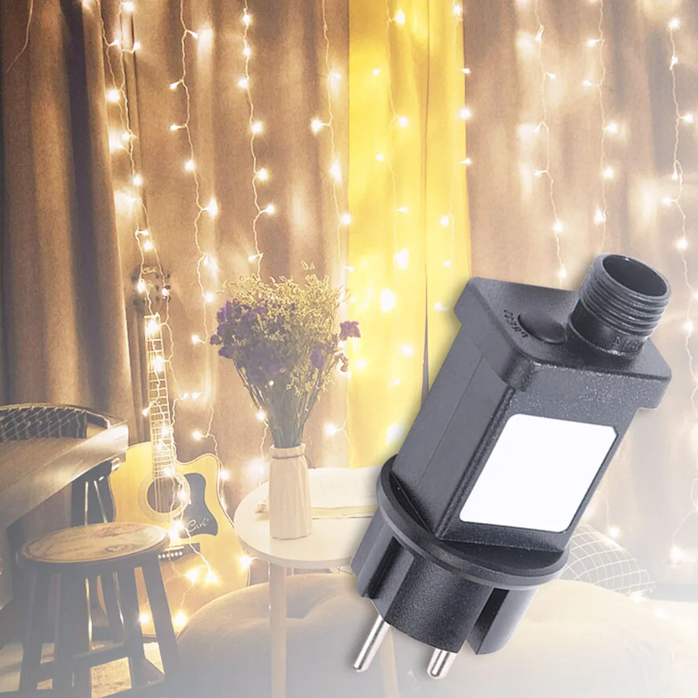 Transformador de bajo voltaje Transformador de luz LED de hadas Enchufe de cadena de luz ignífugo 8 modos 4,5 V/24 V/31 V para decoraciones de Halloween