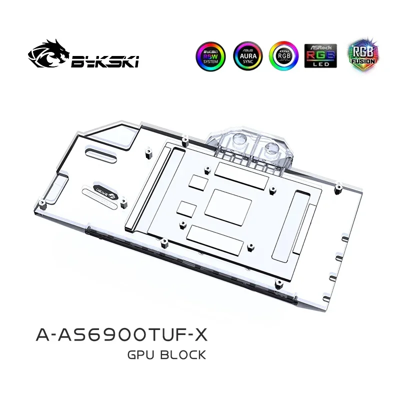 Bloco de água bykski gpu para asus TUF-RX6900/6800xt-o16g-gaming/asus rog strix lc rx 6800xt gaming/asus TUF-RX6950XT-O16G-GAMING