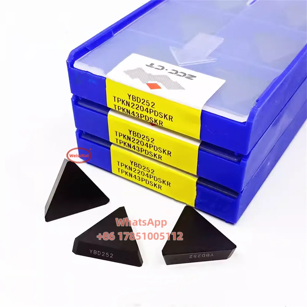 ZCC.CT TPKN1603PDSKR TPKN2204PDSKR TPKN1603PDSKR TPKN2204PDSKR YBG302 YBG102 Carbide Insert  TPKN Inserts