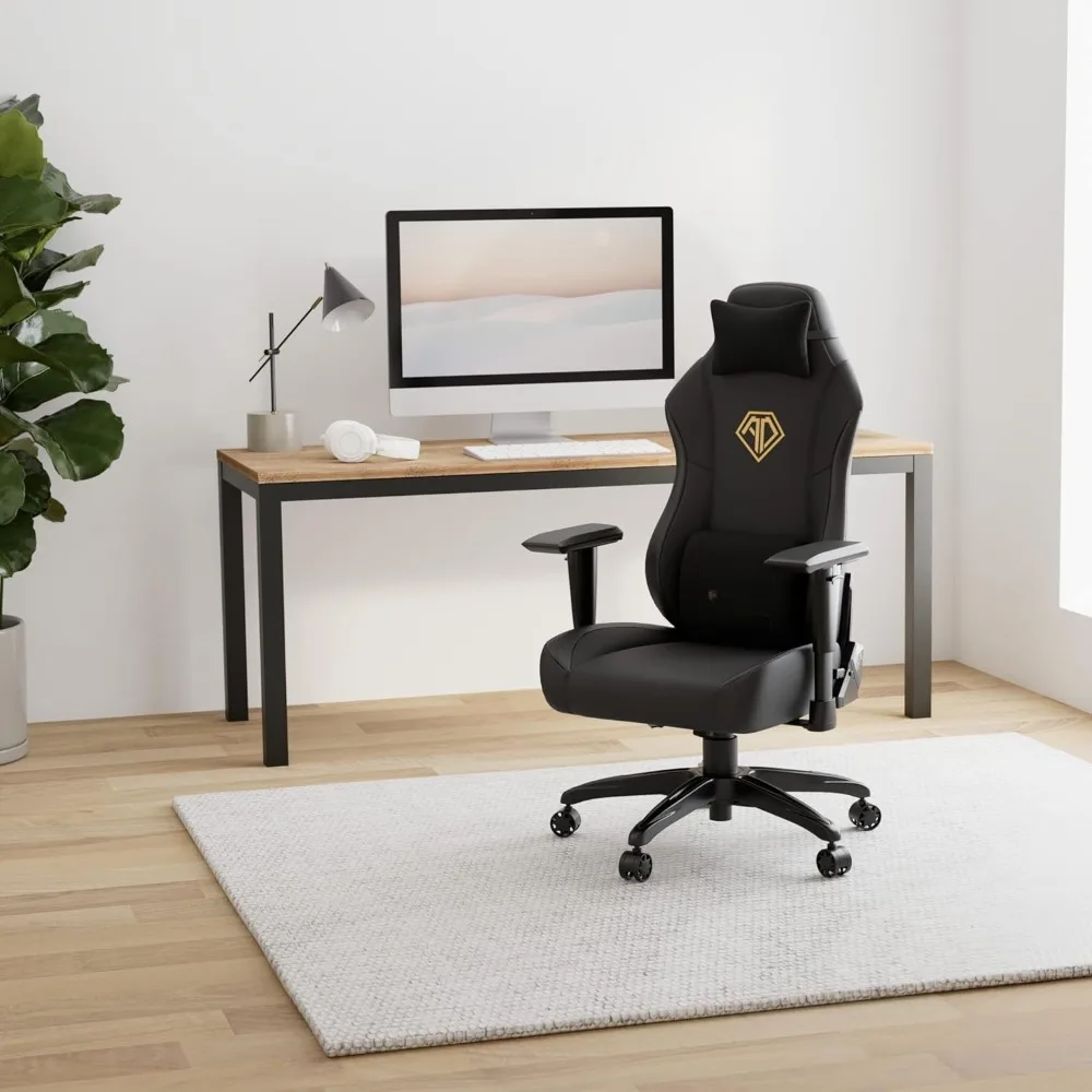 

Gaming Chairs, Large Wide Seat with Lumbar Support, Comfortable Premium with Headrest and Cushion, Esports Chairs