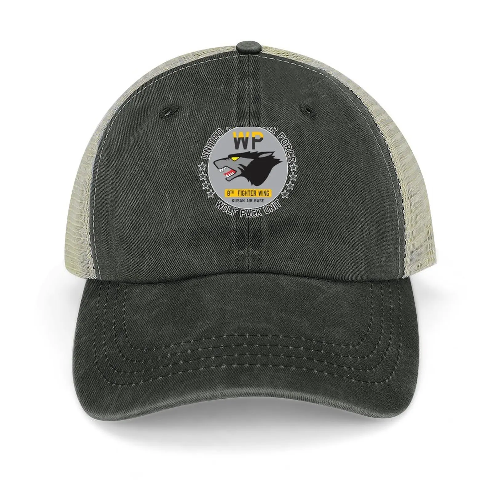 Wolf Pack - Kunsan Air Base - USAF - Clean Style Sticker Cowboy Hat Icon western Hat black Golf Hat For Women Men's