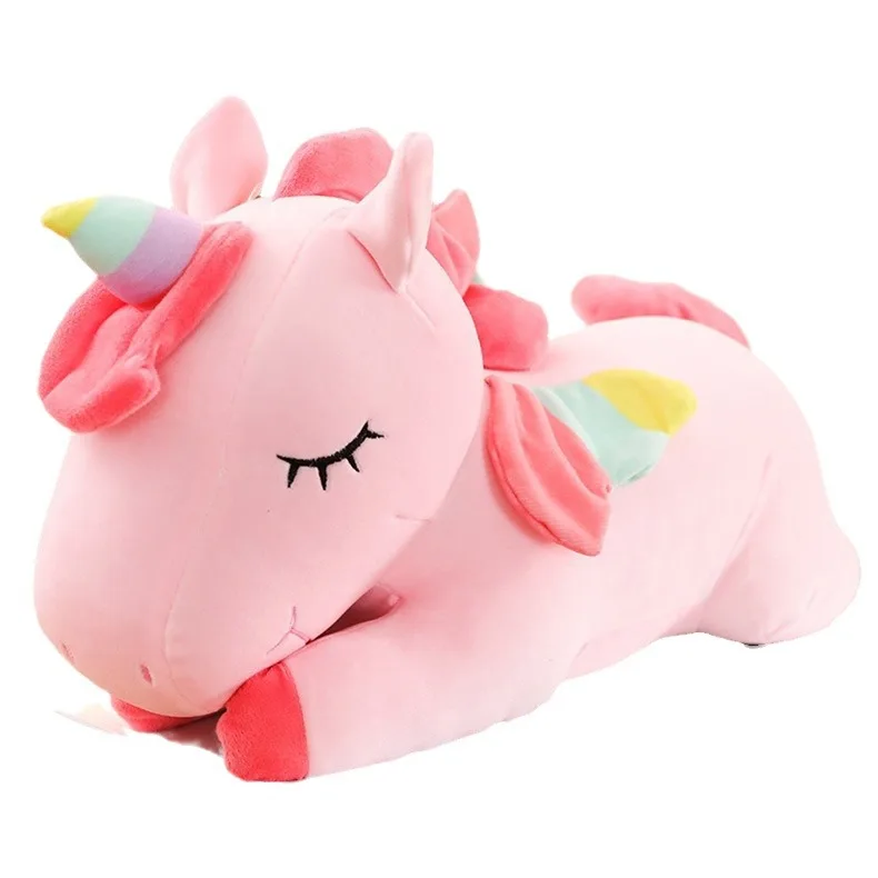 25/35cm Kawaii Giant Unicorn ตุ๊กตาของเล่นตุ๊กตายูนิคอร์นตุ๊กตาสัตว์ของเล่นม้าสําหรับเด็กสาวหมอนวันเกิด...