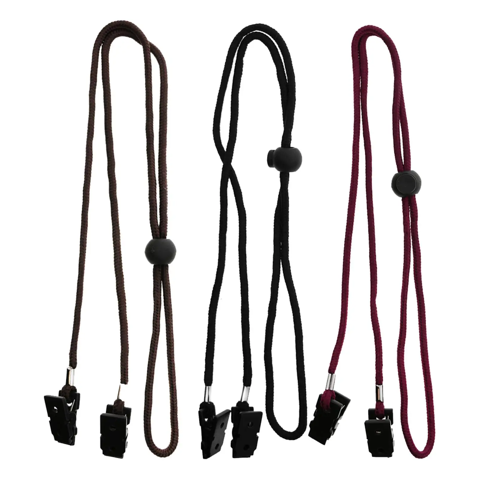 Portable Napkin Chain Clip Wear Resistant Towel Lanyard Bib Fastener for Dining Cafe Hotel Picnics