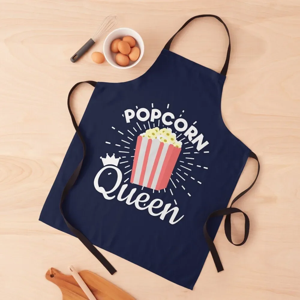 Popcorn Queen Apron Kitchen Apras For Women chef costume Apron