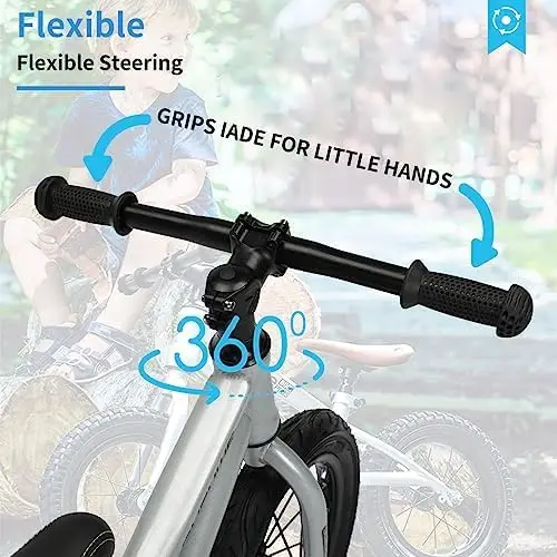 16 Inch Loopfiets Voor Grote Kinderen Van 4-8 Jaar Oud Jongens En Meisjes, Geen Pedaal Sport Training Fiets, Verstelbare Stoel Pneumatisch