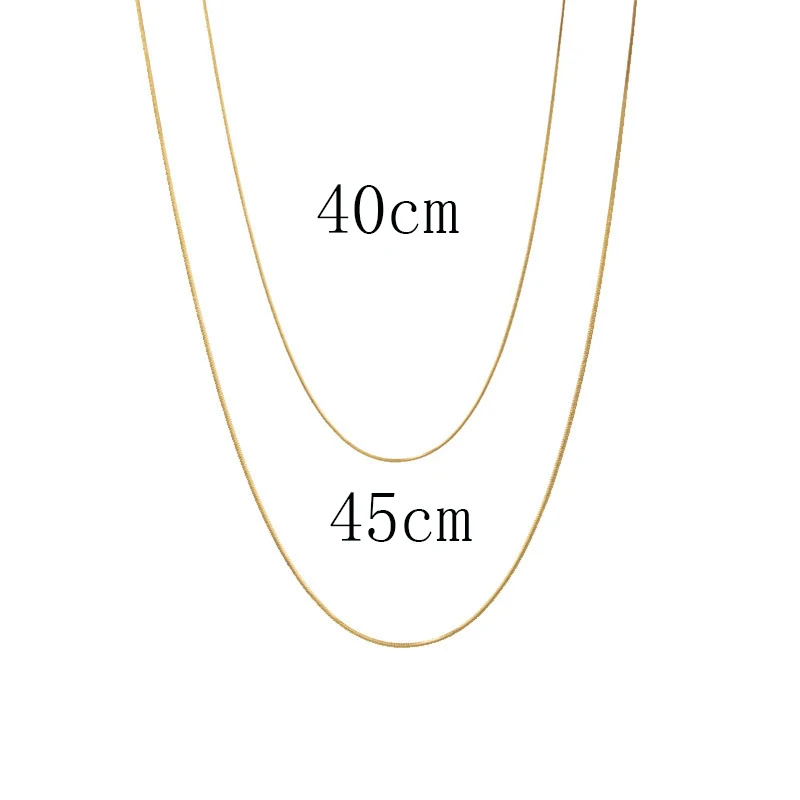 Kpop Women Neck Chain Gold Color Choker Necklaces Thin Chain On The Neck Minimalist Pendant Jewelry 2022 Chocker Collar For Girl