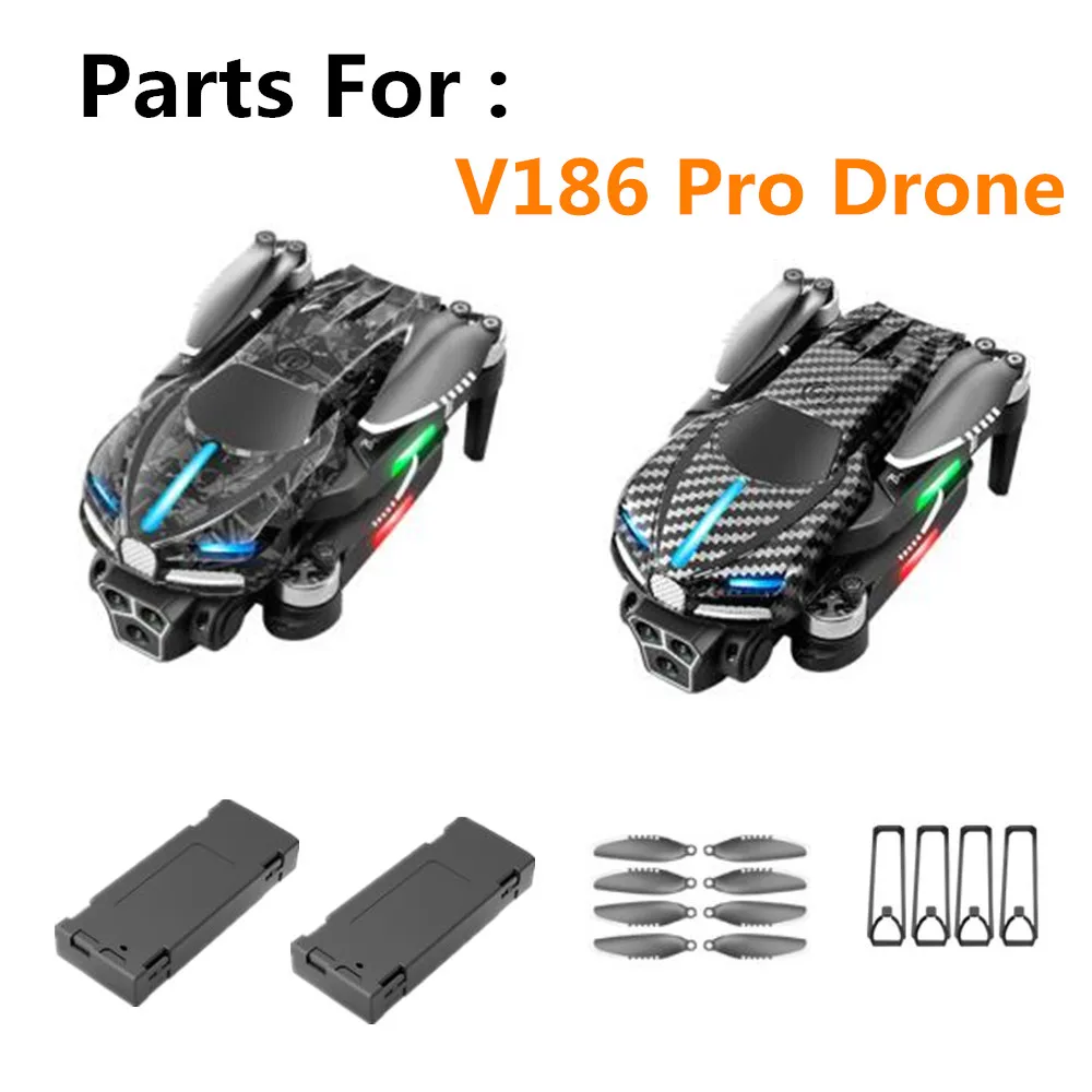 

V186 Pro Drone Battery Accessories 3.7V 1800Mah /Propeller Blade / V186 Pro Drone Original Spare Parts V186 Dron Battery