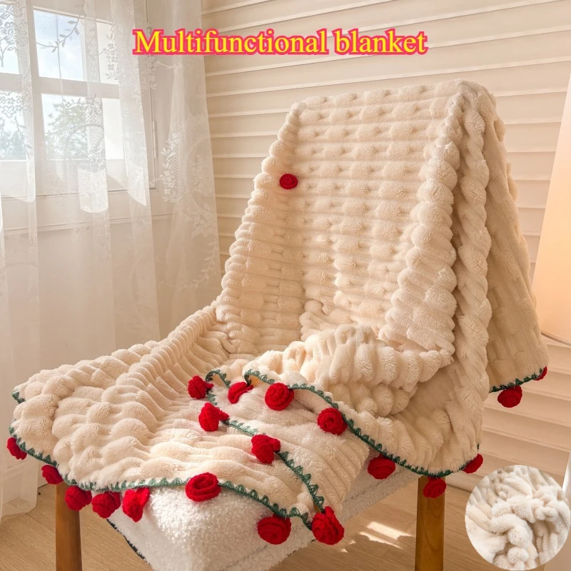 Single-Piece Flannel Blanket, Bedding, Multi-purpose Blanket, Suitable For Various Occasions, Living Room, Bedroom