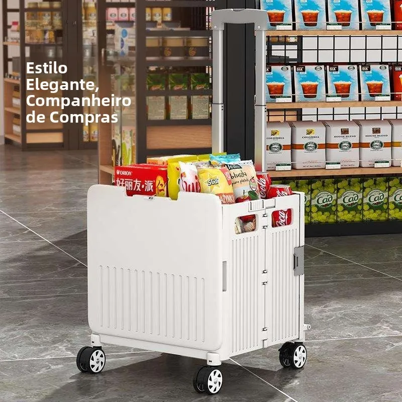 portable-shopping-cart-hand-pulling-picnic-camping-pull-rod-cart-home-storage-utility-plastic-material-retractable-handle